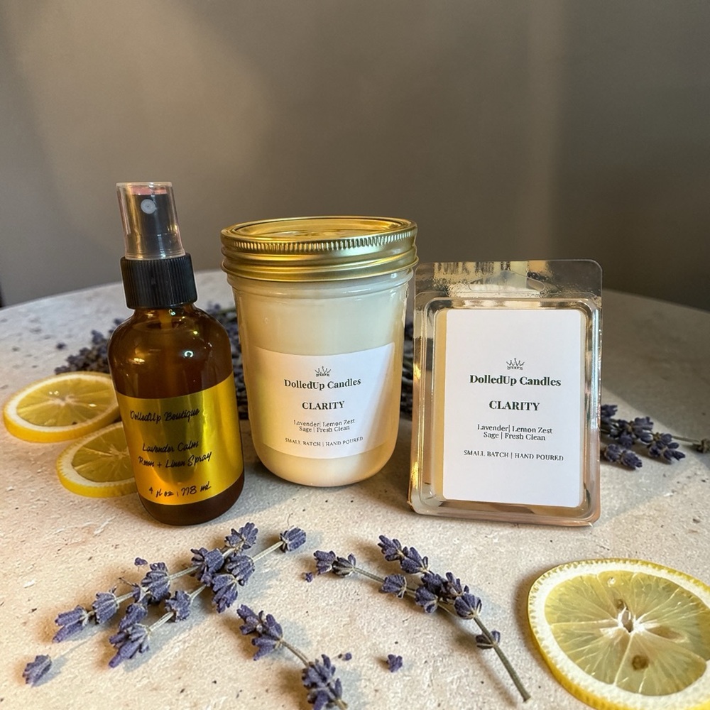 Clarity Sanctuary Set | Lavender Lemon & Sage Aromatherapy Set